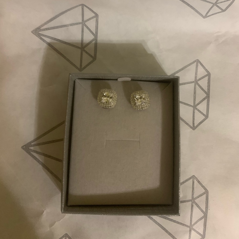 COPY - Brand New Zales Sapphire Sterling Silver Earrings